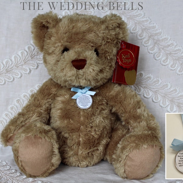 Pageboy Usher Ring bearer 'Sherwood' Teddy Bear with Something Old Charm