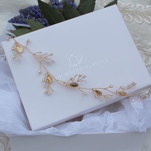 Golden Leaf Hair Piece Hair Band - Phoebe