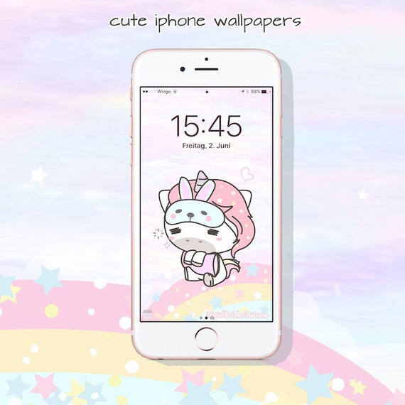 Items similar to W004 unicorn  iphone wallpaper  cell 