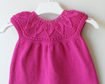 Robe De Bebe En Tricot Etsy