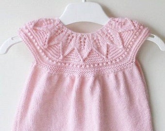 Robe De Bebe En Tricot Etsy