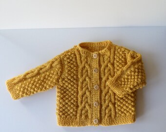 Gilet Bebe En Tricot Etsy