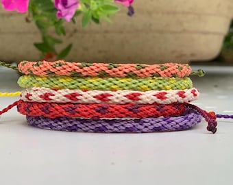 KUMIHIMO bracelet, Kabbalah bracelet, Heart pattern bracelet, Japanese bracelet, Gift bracelet, Adjustable bracelet, Waterproof bracelet
