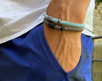 Braided men's bracelet, Boho bracelet, Friendship bracelet, Men's jewelry, Adjustable bracelet, Gift for him, Waterproof bracelet