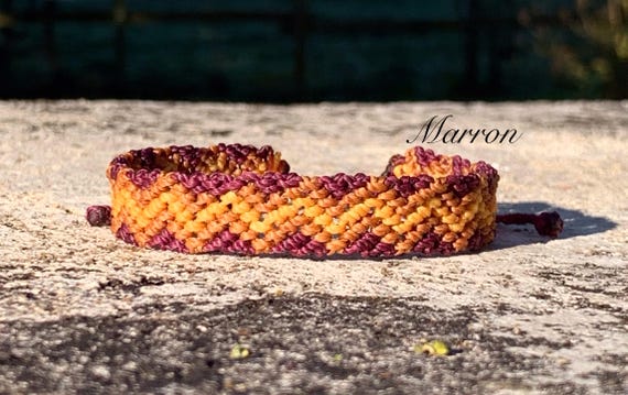 Micro Macrame Macrame Mens Bracelet Hemp Cord Bracelet Mens