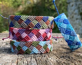 Men's micro macrame bracelet, Unisex bracelet, Friendship bracelet, Jewelry bracelet, Gift bracelet, Handmade bracelet