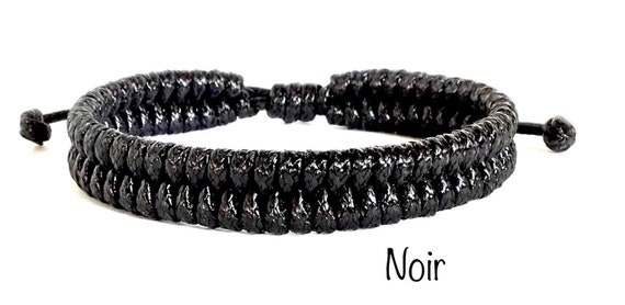 Black String Bracelet Mens Bracelet Men's Jewelry Gift 