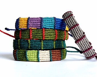 Micro macrame men's bracelet, Friendship bracelet, Jewelry bracelet, Gift bracelet, Hand braided bracelet, Gift for men