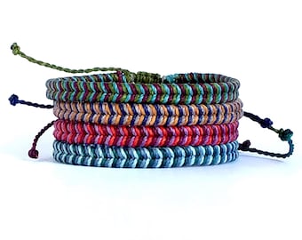Minimalist men's bracelet, Hand braided bracelet, Friendship bracelet, Bracelet jewelry, Bracelet gift, Adjustable bracelet