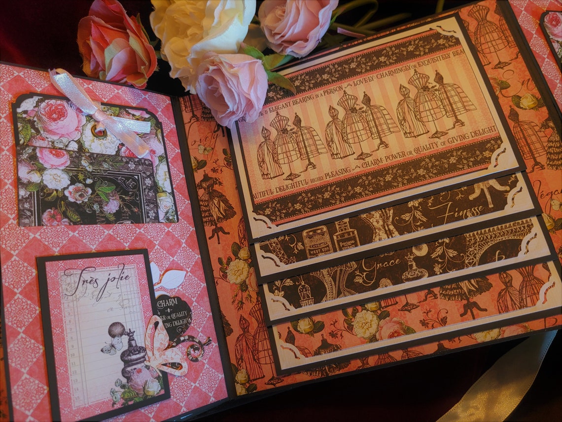 Graphic 45 Elegance Mini Album Tutorial Etsy