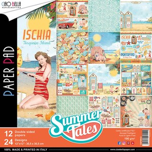 Ciao Bella Summer Tales 12x12 Paper Pad