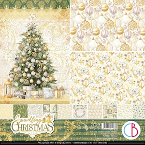 Ciao Bella Sparkling Christmas Patterns Pad 12&quot;x12&quot;