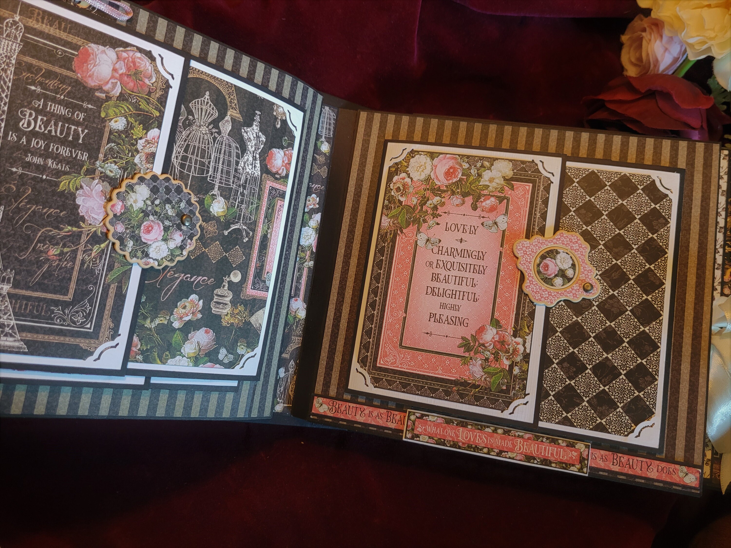 Graphic 45 Elegance Mini Album Tutorial Etsy