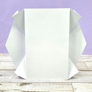Luxury Shaped Card Blanks & Envelopes - Tall Diamond Edge Card