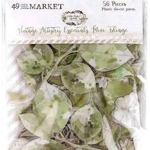 49th and Market Vintage Artistry Essentials Mini Foliage Clear Dies Cuts