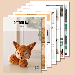 Cotton Tail the Chibi Fox Crochet Pattern Amigurumi Pattern image 2