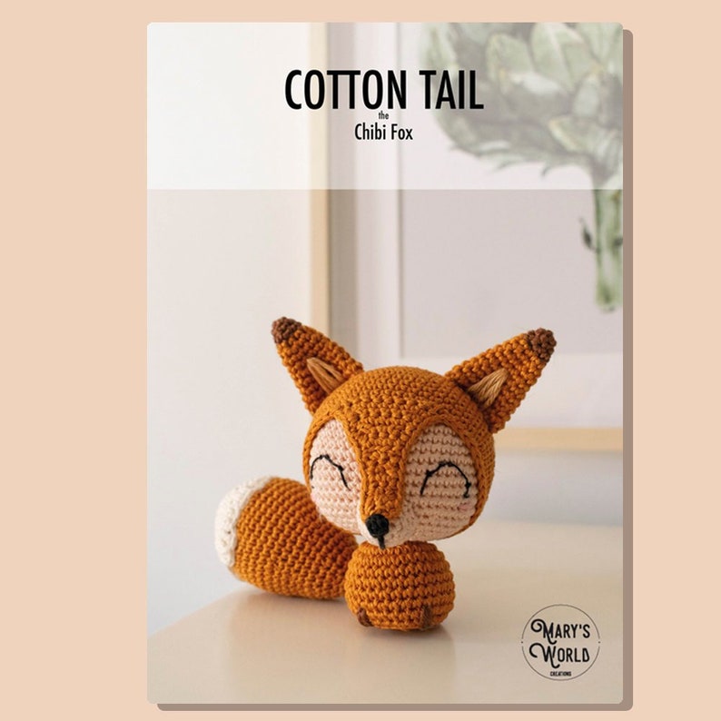 Cotton Tail the Chibi Fox Crochet Pattern Amigurumi Pattern image 3