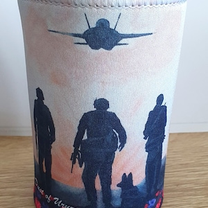 The Dust of Uruzgan - Stubby Holder - by Kerry Sandhu Art