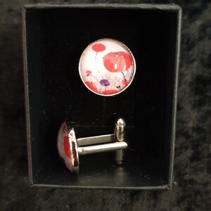 For The Fallen - 16mm Cufflinks - Handmade by Kerry Sandhu Art