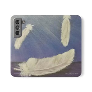 Three Little Birds (Faith) - CAPA DE CELULAR CARTEIRA para Samsung e iPhones - por Kerry Sandhu Art