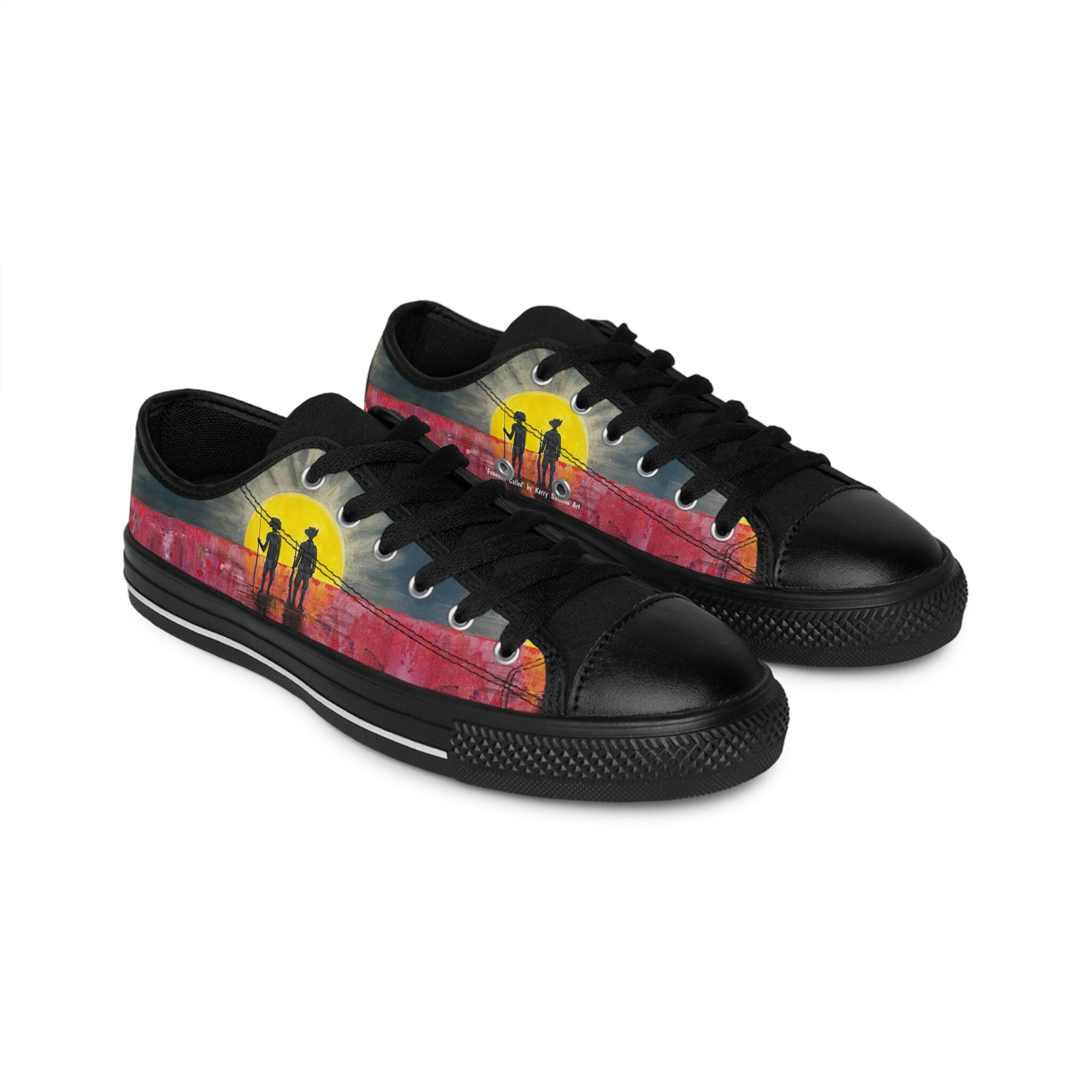 Freedom Called - WOMEN'S CASUAL SNEAKERS - by Kerry Sandhu Art