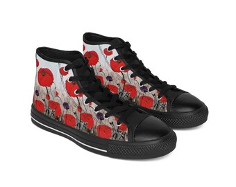 For The Fallen - WOMEN&#39;S High-Top SNEAKERS - by Kerry Sandhu Art