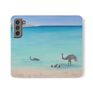 Surfin' Bird - CAPA DE CELULAR CARTEIRA para Samsung e iPhones - por Kerry Sandhu Art