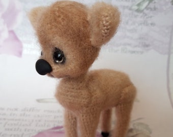 Crochet Baby Hirsch, Bambi, handgemacht