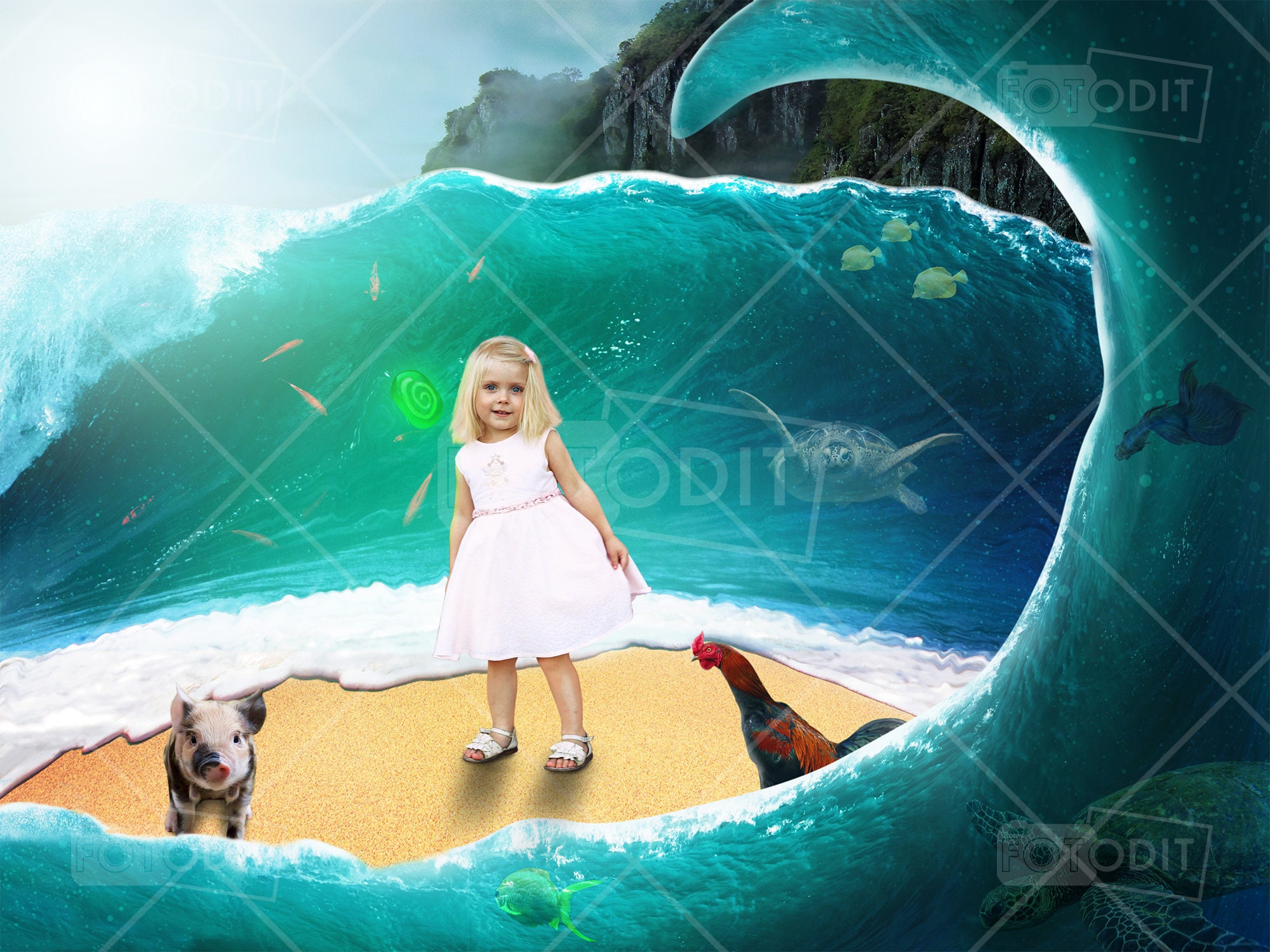 Moana Digital Backdrop Background Moana Maui Birthday - Etsy