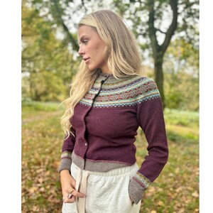 ERIBE エリベ ショートカーディガン ニット ノルディック メリノ