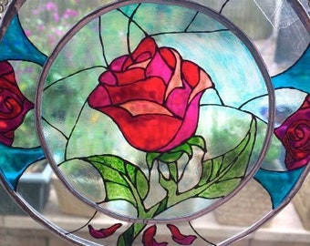 Beauty And The Beast Enchanted Rose Disney Gift Birthday Etsy