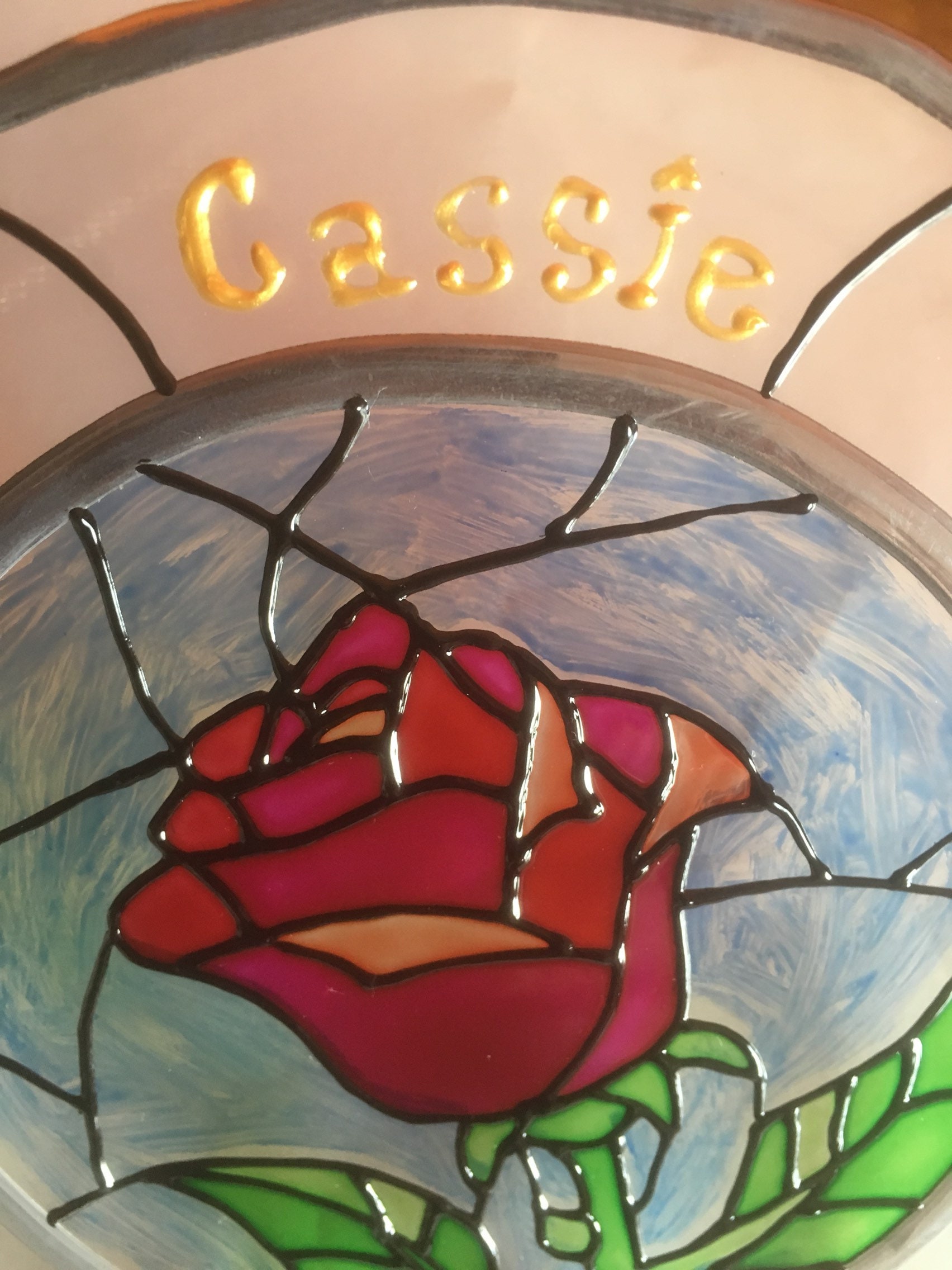 La Bella y la Bestia Encantada Rosa Disney Regalo Cumpleaños - Etsy España