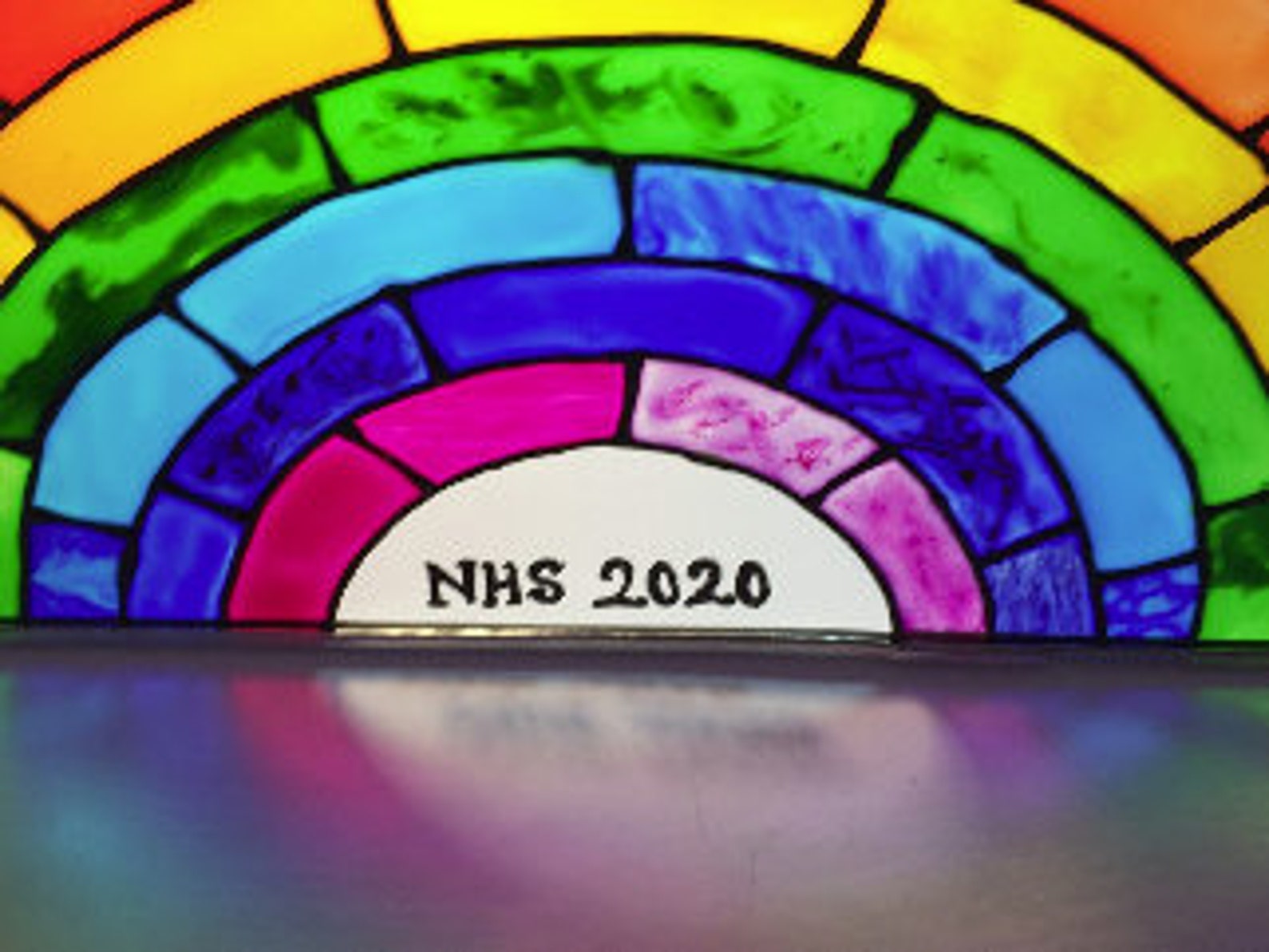 Rainbow Stained Glass Window Suncatcher Mothers Day Gift Etsy