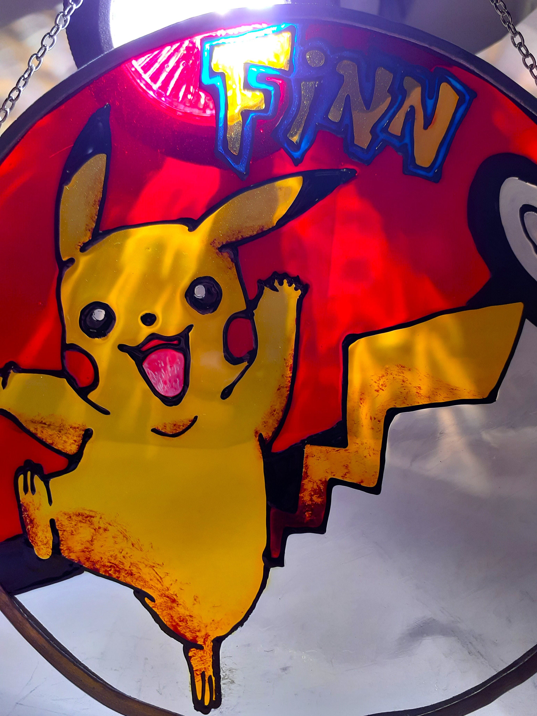 ピカチュウ ポケモン ステンドグラス 母の日 イースター ギフト