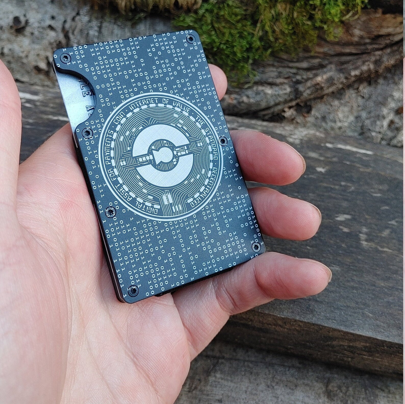 Laser Engraved EDC DERO Aluminum Wallet CRYPTOCURRENCY Etsy