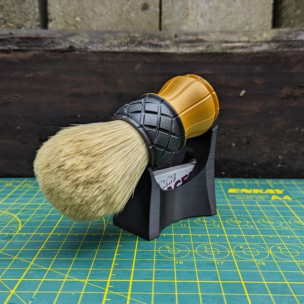 28mm 3D Printed Shave Brush - CAD Designed