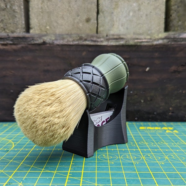 28mm 3D Printed Shave Brush - CAD Designed