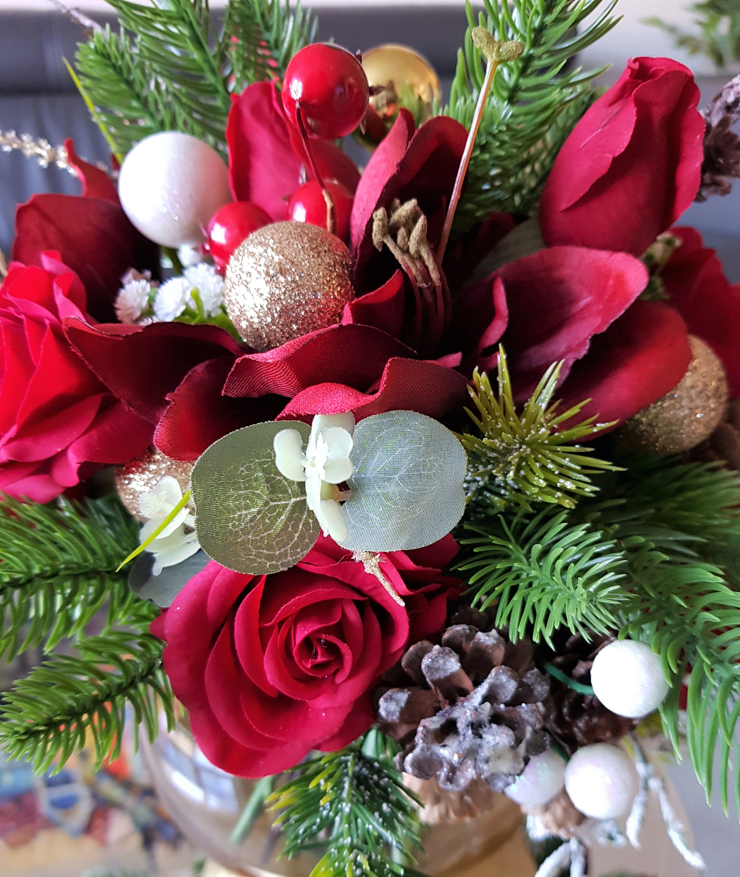 Christmas Decor Christmas Gift Christmas Arrangement - Etsy UK