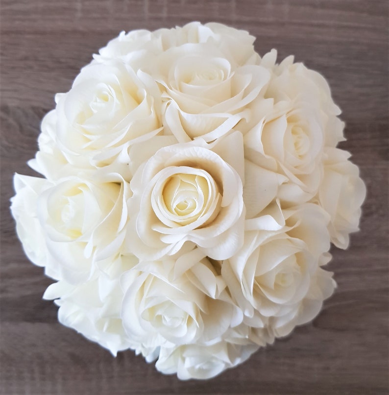 Real Touch Rose Arrangement Faux Rose Arrangement Silk Etsy UK