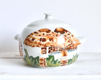 Ręcznie robiony ceramiczny słoik na grzyby – garnek kuchenny do marynowania