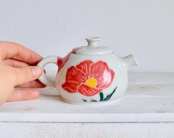 Custom Ceramic Tiny Teapot-Porcelain Mini Teapot-Teeny Tiny Teapot-Handmade Small Teapot-Unique Ceramic Teapot-Porcelain Espresso Teapot