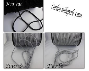 Milleperle cord 5 or 10 mm