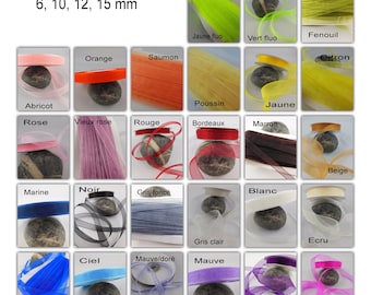 Organza ribbon 6, 10, 12, 15 mm