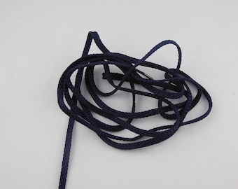 Navy color rayon braided cord