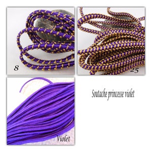 Princess Soutache 4 oder 5 mm lila