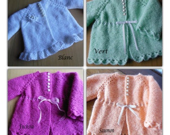 Newborn baby cardigan / 3 months different colors