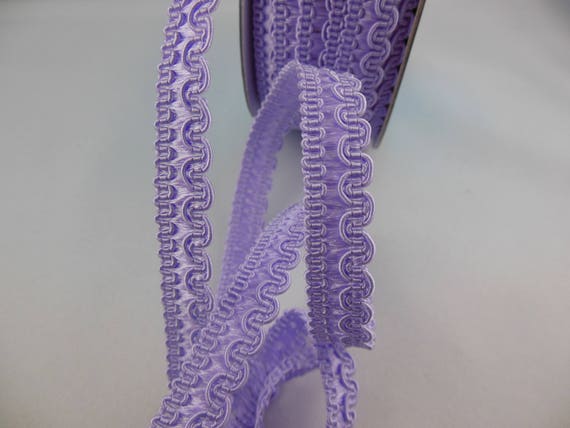 Galons En Gimp Violet Foncé 1,2 Cm X 25 Yards - Ruban Tissé Polyester Pour Couture, Décoration Et Ameublement