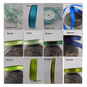 Ruban satin 6, 10, 12 mm