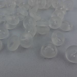 opaque white glass button