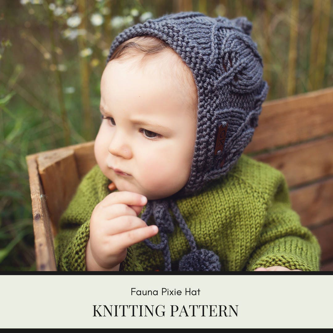Pattern Knit Baby Hat Knit Hat Pattern Knit Baby Etsy